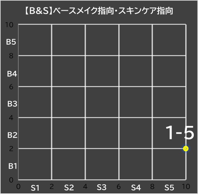 IP肌診断,B＆S識別面,化粧意識,化粧意欲,30代後半女性の回答例