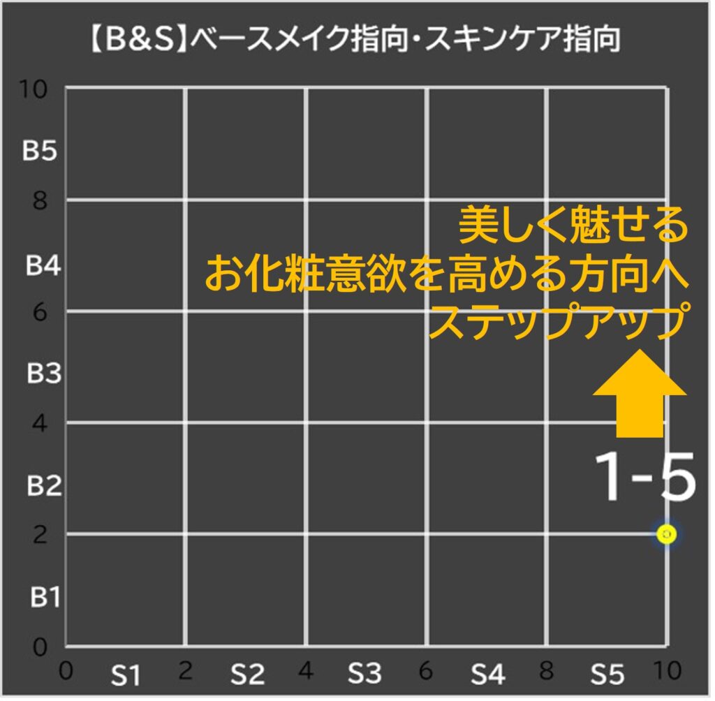 IP肌診断,B＆S識別面,提案,アドバイス,方向性,30代後半女性の回答例
